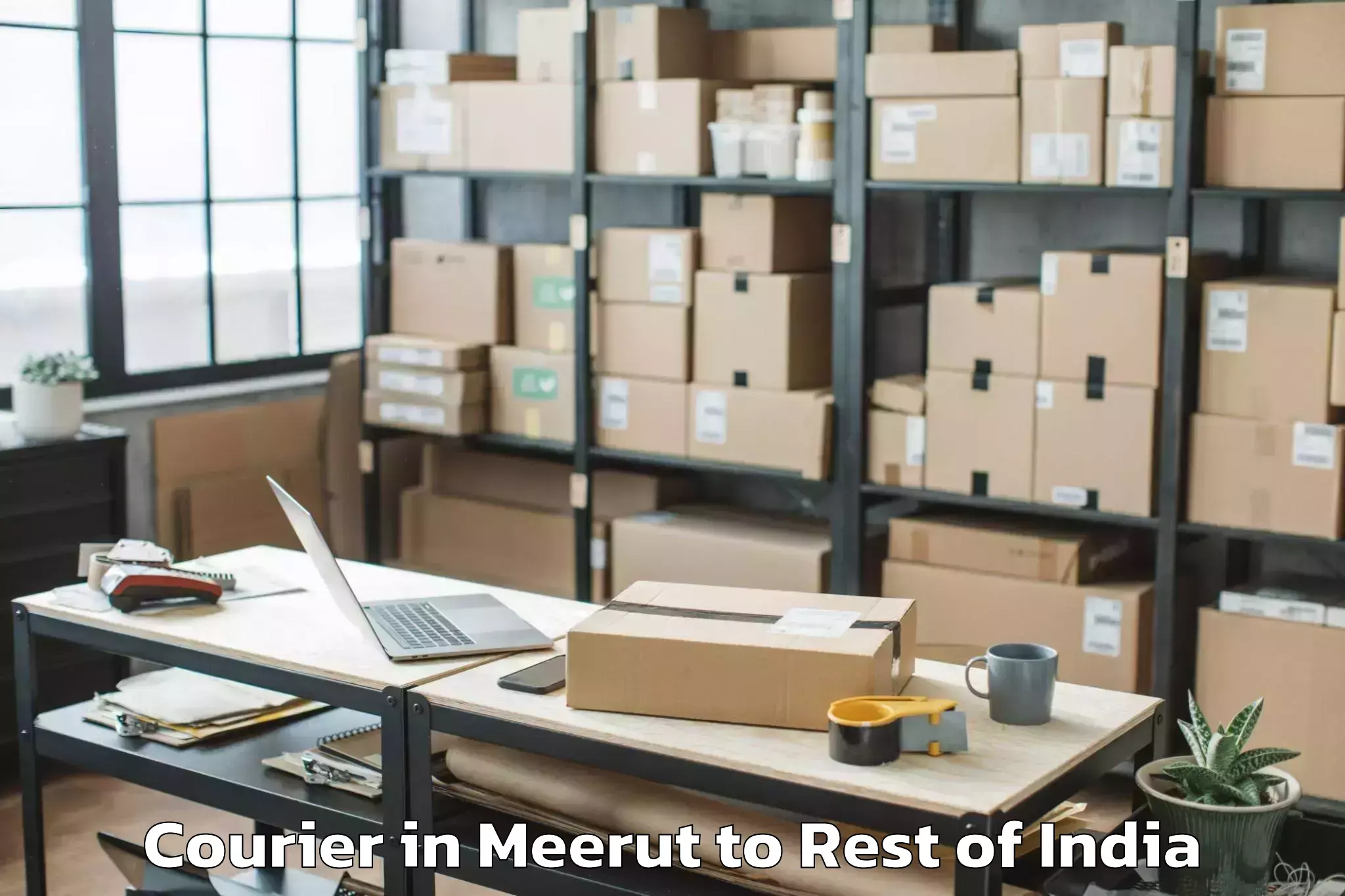 Book Your Meerut to Jammu Airport Ixj Courier Today